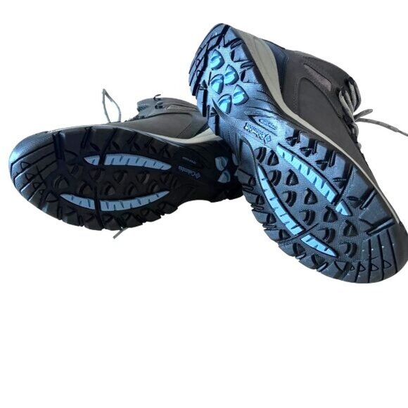 Columbia Womens Waterproof Hiking Boots , size 10, Lace-Up Grey/Black Rugged Sol - Picture 4 of 9